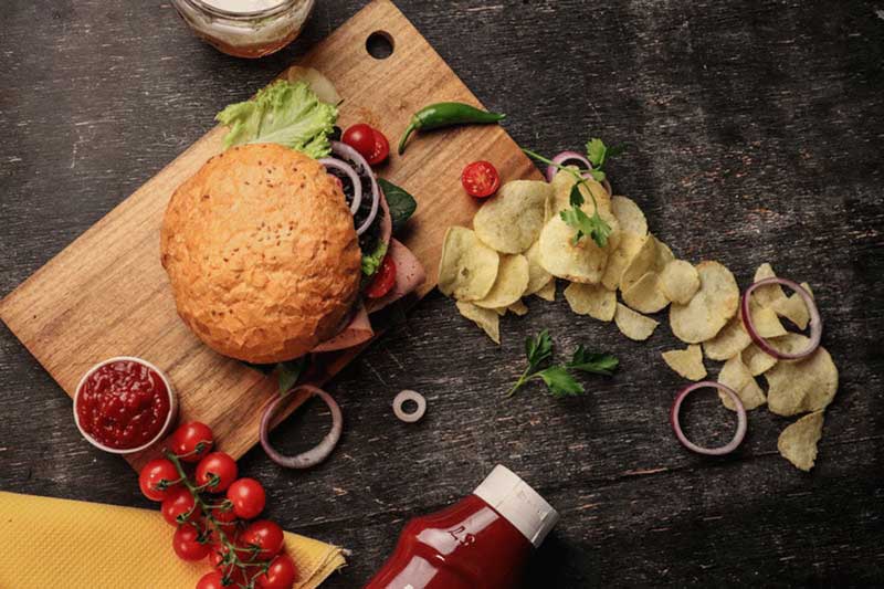 A burger