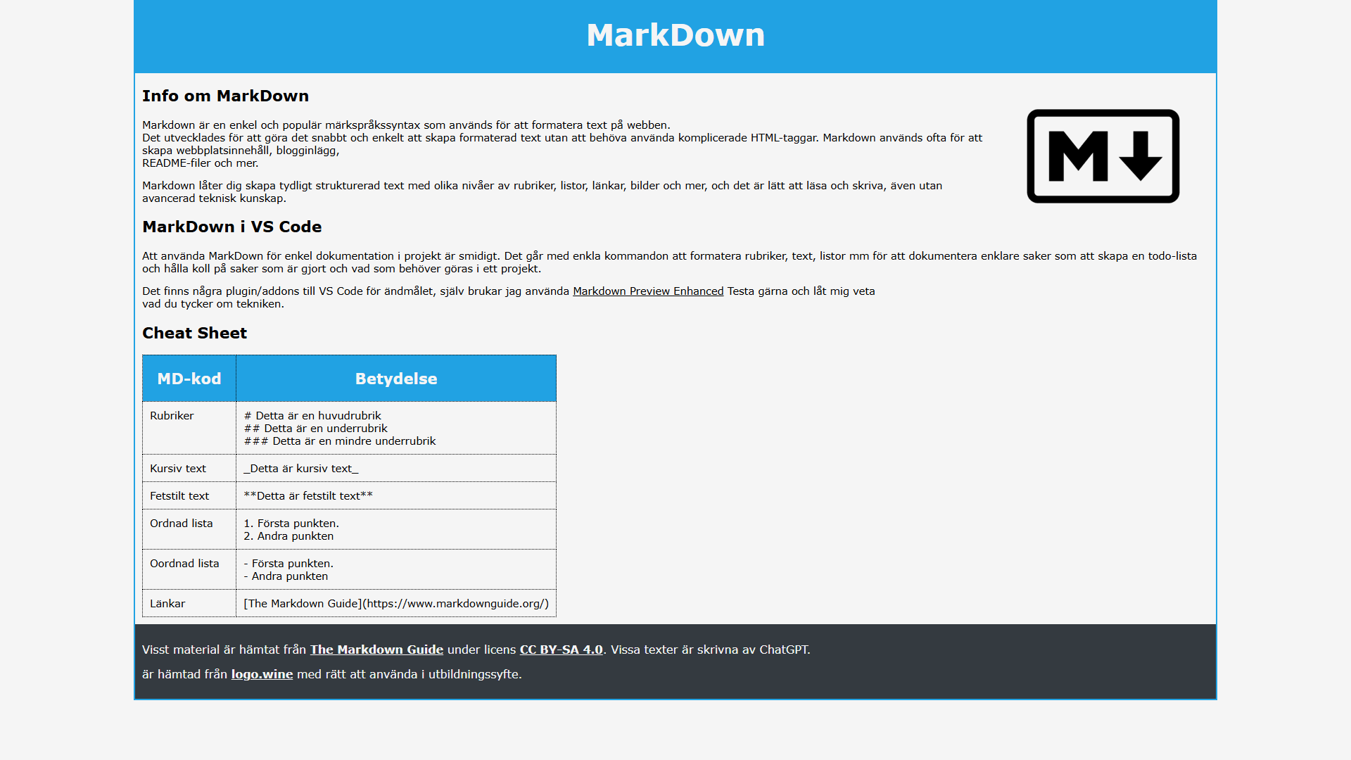 MarkDown
